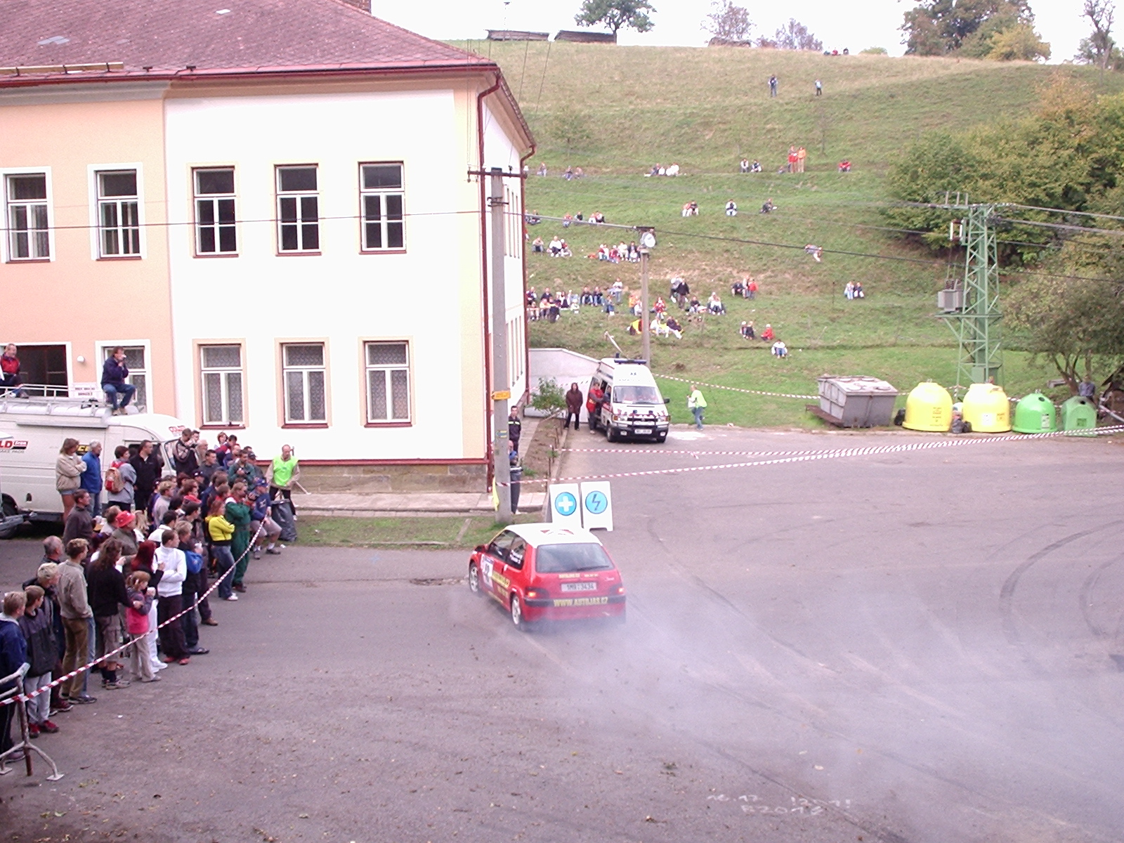 Krizovka posádky Havlásek-Šmeidler na Labská Trotina Rallye 2005 RZ5 Klášterec nad Orlicí